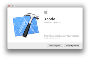 Xcode 4.6.3 About window